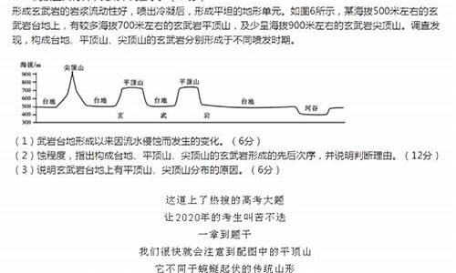 2020高考文综地理平顶山,高考地理卷平顶山