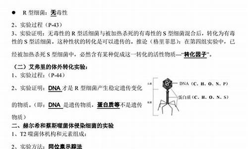 生物小高考知识点归纳总结_生物小高考知识点