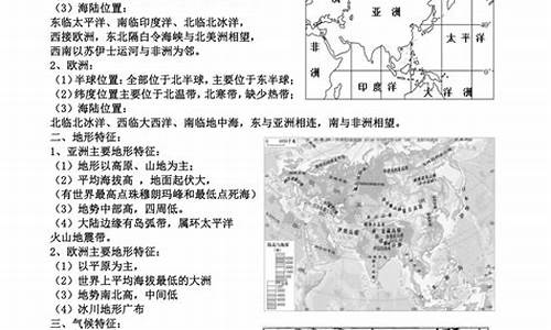 高考地理复习提纲,高考地理专题总结