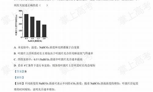 海南高考生物答案解析_海南高考生物答案解析