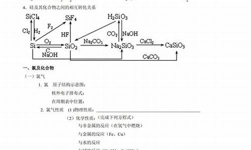 高考化学非金属及其化合物,高考化学非金属