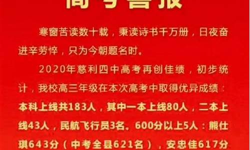 2020年慈考喜报-慈利2017高考成绩